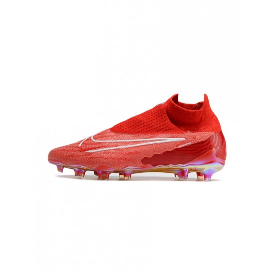 Nike Phantom Gx Elite Df FG Red White  Soccer Cleats