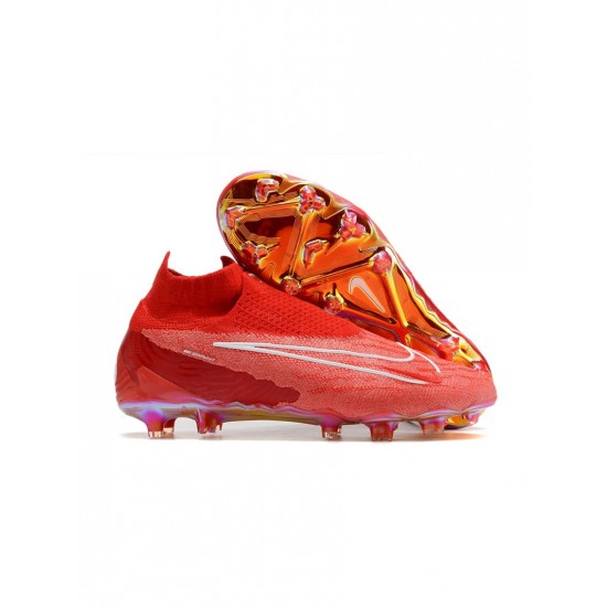 Nike Phantom Gx Elite Df FG Red White  Soccer Cleats