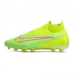 Nike Phantom Gx Elite Df FG Yellow Pink  Soccer Cleats