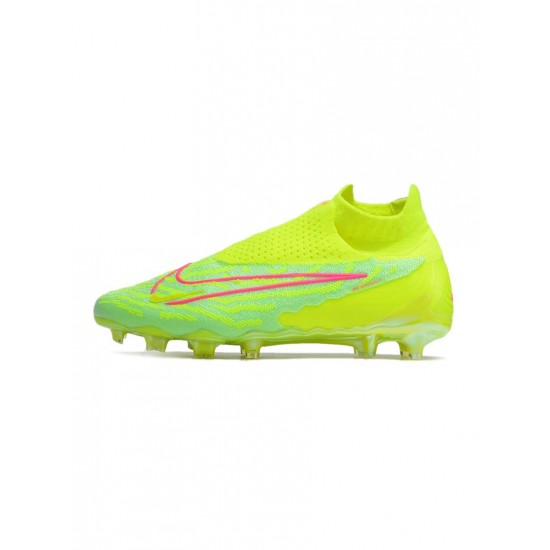 Nike Phantom Gx Elite Df FG Yellow Pink  Soccer Cleats