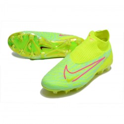 Nike Phantom Gx Elite Df FG Yellow Pink  Soccer Cleats