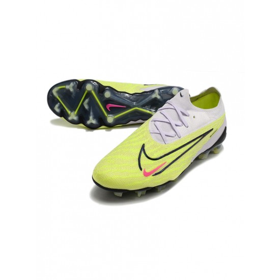 Nike Phantom Gx Elite FG Barely Volt Gridiron Barely Grape Soccer Cleats