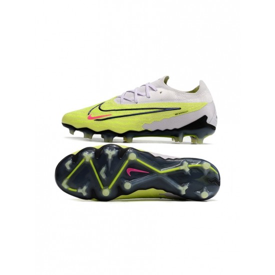 Nike Phantom Gx Elite FG Barely Volt Gridiron Barely Grape Soccer Cleats