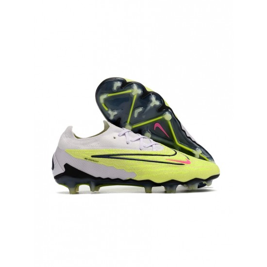 Nike Phantom Gx Elite FG Barely Volt Gridiron Barely Grape Soccer Cleats