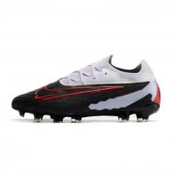 Nike Phantom Gx Elite FG Black White Chile Red Soccer Cleats