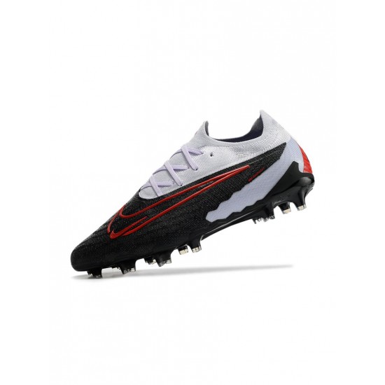 Nike Phantom Gx Elite FG Black White Chile Red Soccer Cleats