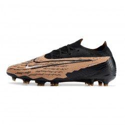 Nike Phantom Gx Elite FG Gold Black White  Soccer Cleats