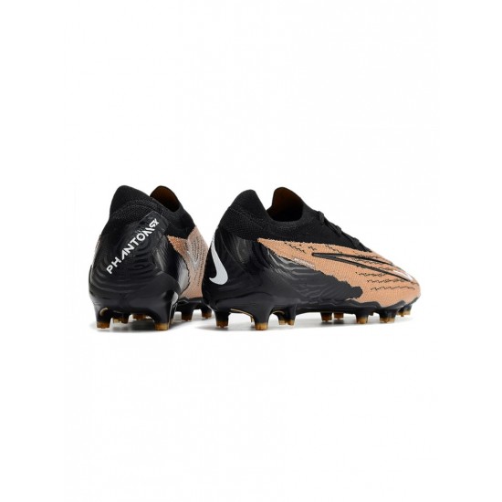 Nike Phantom Gx Elite FG Gold Black White  Soccer Cleats