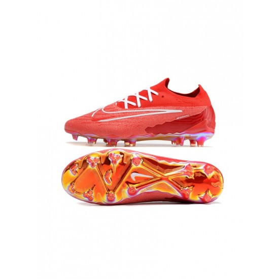 Nike Phantom Gx Elite FG Red White  Soccer Cleats