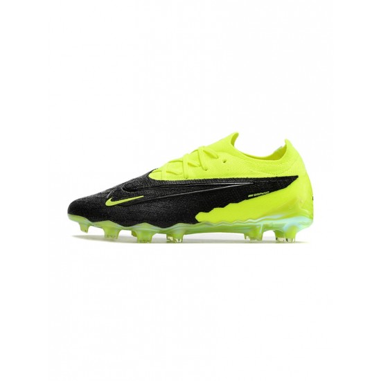 Nike Phantom Gx Elite FG Yellow Black  Soccer Cleats