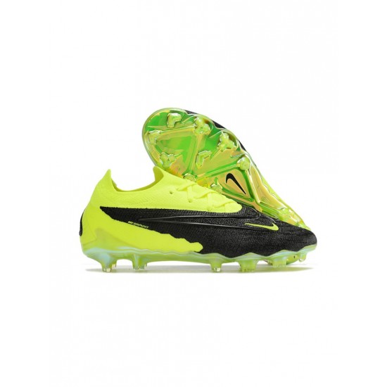 Nike Phantom Gx Elite FG Yellow Black  Soccer Cleats