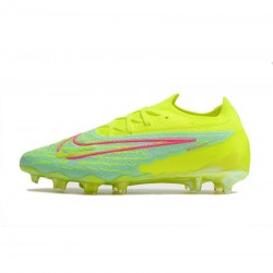 Nike Phantom Gx Elite FG Yellow Pink  Soccer Cleats