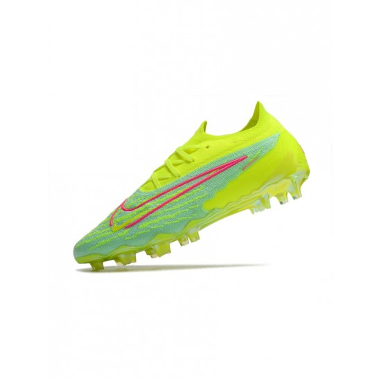 Nike Phantom Gx Elite FG Yellow Pink  Soccer Cleats