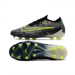 Nike Phantom Gx Elite Fusion FG Link Black Volt White Blue Glow Soccer Cleats