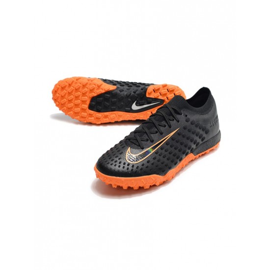 Nike Phantom Ultra Venom Elite TF Black Bright Citrus Soccer Cleats