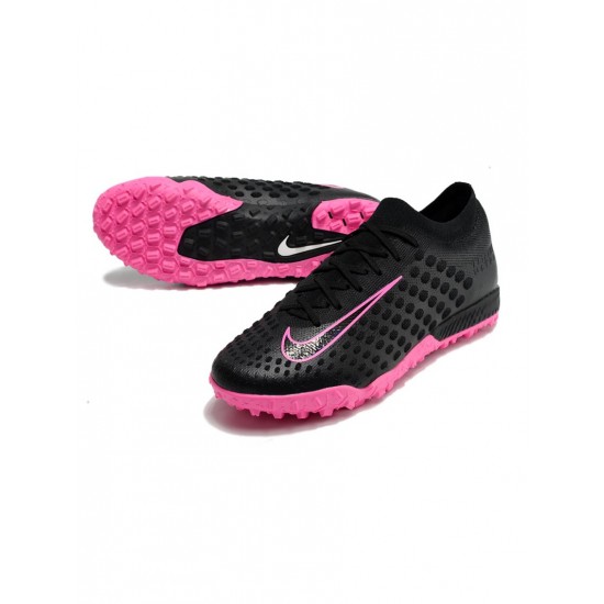 Nike Phantom Ultra Venom Elite TF Black Pink Blast Soccer Cleats