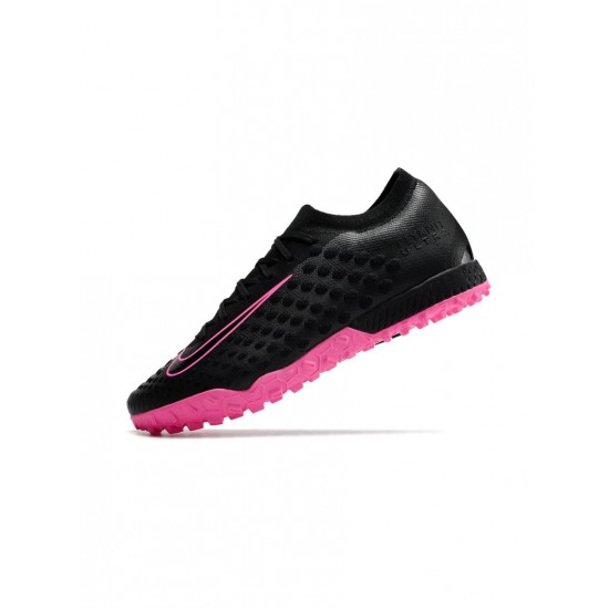 Nike Phantom Ultra Venom Elite TF Black Pink Blast Soccer Cleats