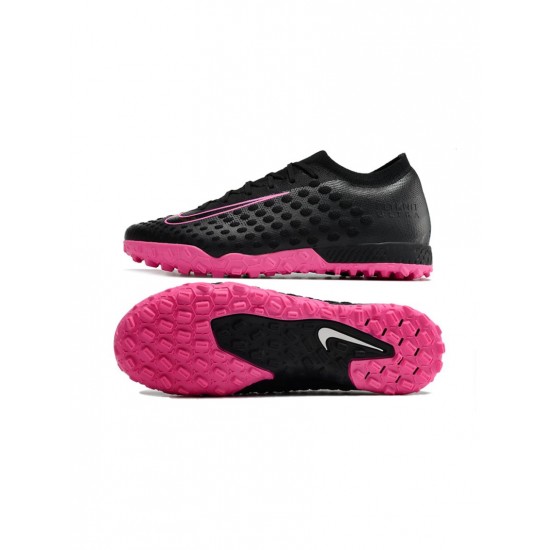 Nike Phantom Ultra Venom Elite TF Black Pink Blast Soccer Cleats