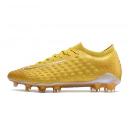 Nike Phantom Ultra Venom FG Gold White  Soccer Cleats