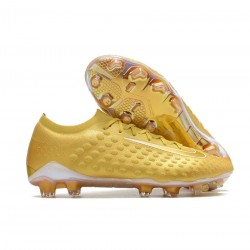 Nike Phantom Ultra Venom FG Gold White  Soccer Cleats