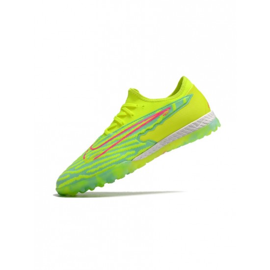 Nike React Phantom Gx Pro TF Yellow Pink Soccer Cleats