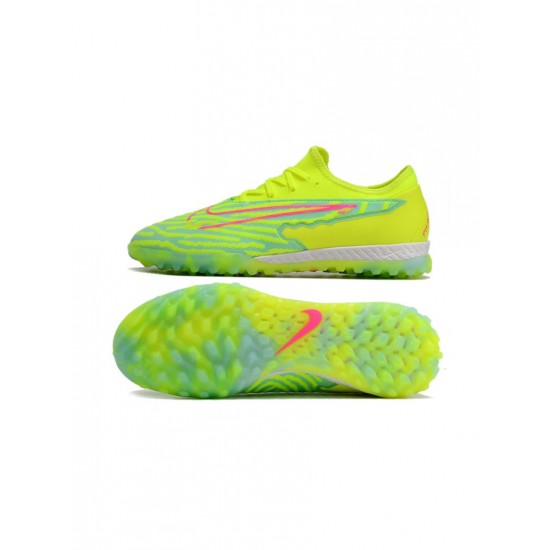 Nike React Phantom Gx Pro TF Yellow Pink Soccer Cleats