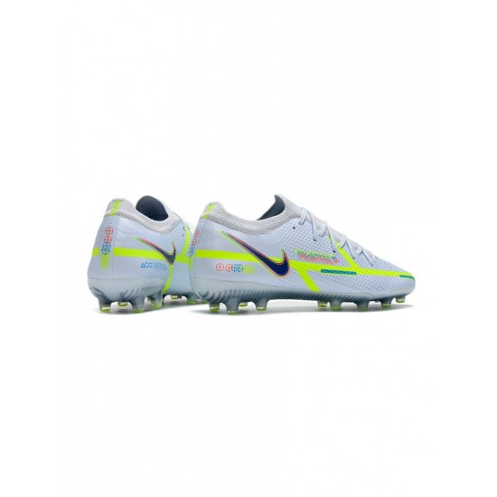 Nike Phantom Gt 2 Elite AG Pro Grey Blackened Blue Soccer Cleats