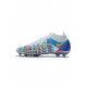 Nike Phantom Gt Elite Df 3d FG Chlorine Blue Pink Blast Opti Yellow Soccer Cleats