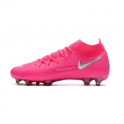 Nike Phantom Gt Elite Df FG Pink Silver  Soccer Cleats