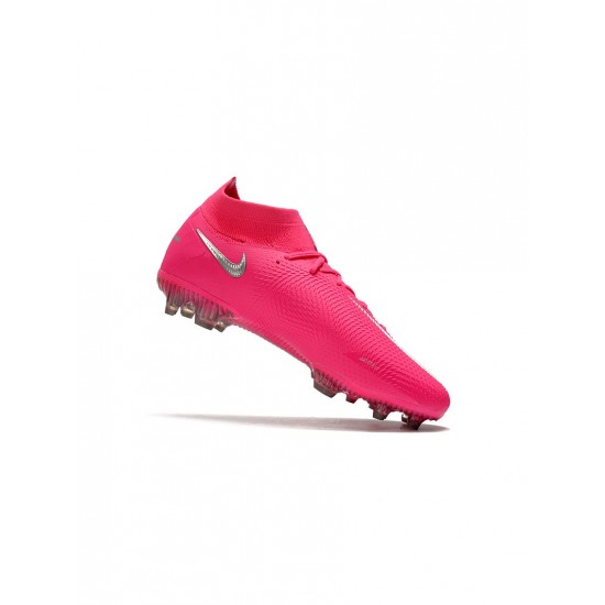 Nike Phantom Gt Elite Df FG Pink Silver  Soccer Cleats