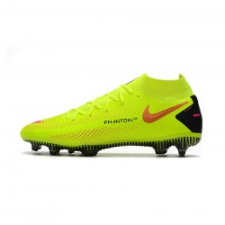 Nike Phantom Gt Elite Df FG Yellow Red  Soccer Cleats