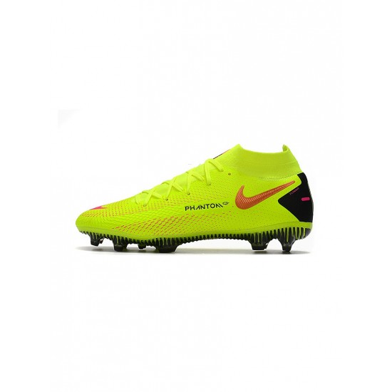 Nike Phantom Gt Elite Df FG Yellow Red  Soccer Cleats