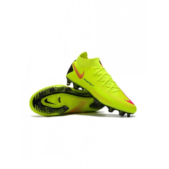 Nike Phantom Gt Elite Df FG Yellow Red  Soccer Cleats