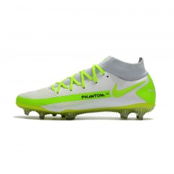 Nike Phantom Gt Elite Dynamic Fit FG White Volt  Soccer Cleats