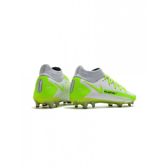 Nike Phantom Gt Elite Dynamic Fit FG White Volt  Soccer Cleats