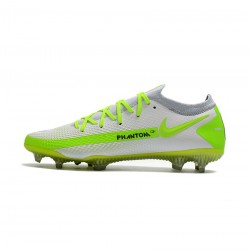 Nike Phantom Gt Elite FG White Volt  Soccer Cleats