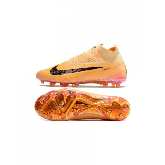 Nike Phantom Gx Elite Df FG Blaze Citron Tint Burgundy Crush Soccer Cleats