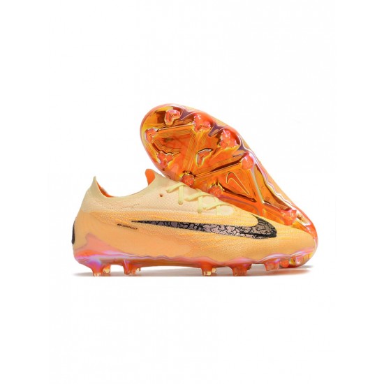 Nike Phantom Gx Elite FG Blaze Citron Tint Burgundy Crush Soccer Cleats