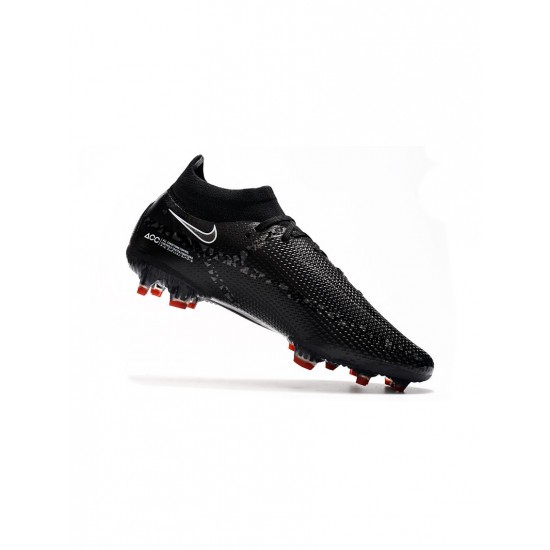 Nike Phantom Gt 2 Elite Df FG Black Dark Smoke Grey Summit White Soccer Cleats