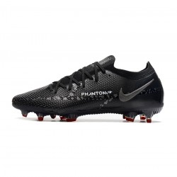 Nike Phantom Gt 2 Elite FG Black Dark Smoke Grey Summit White Soccer Cleats