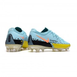 Nike Phantom Gt 2 Elite FG Glacier Ice Black Yellow Strike Soccer Cleats