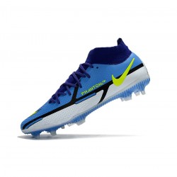 Nike Phantom Gt Elite 2 Df FG Sapphire Volt Grey Fog Blue Void Soccer Cleats