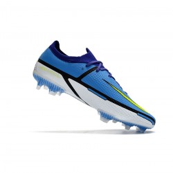 Nike Phantom Gt Elite 2 Low FG Sapphire Volt Grey Fog Blue Void Soccer Cleats