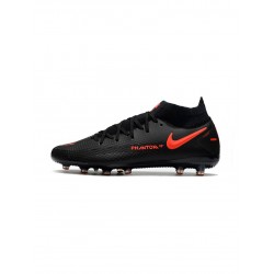 Nike Phantom Gt Elite Df AG Black Chile Red Dark Smoke Grey Soccer Cleats