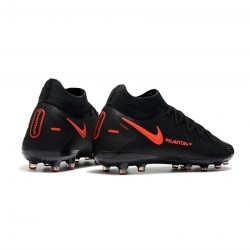 Nike Phantom Gt Elite Df AG Black Chile Red Dark Smoke Grey Soccer Cleats