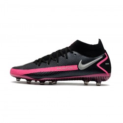 Nike Phantom Gt Elite Df AG Black Silver Pink Blast Soccer Cleats