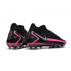 Nike Phantom Gt Elite Df AG Black Silver Pink Blast Soccer Cleats