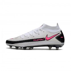 Nike Phantom Gt Elite Df AG White Pink Blast Black Soccer Cleats