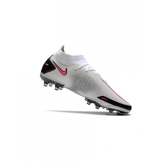 Nike Phantom Gt Elite Df AG White Pink Blast Black Soccer Cleats