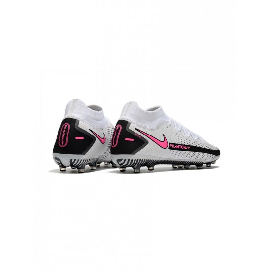 Nike Phantom Gt Elite Df AG White Pink Blast Black Soccer Cleats